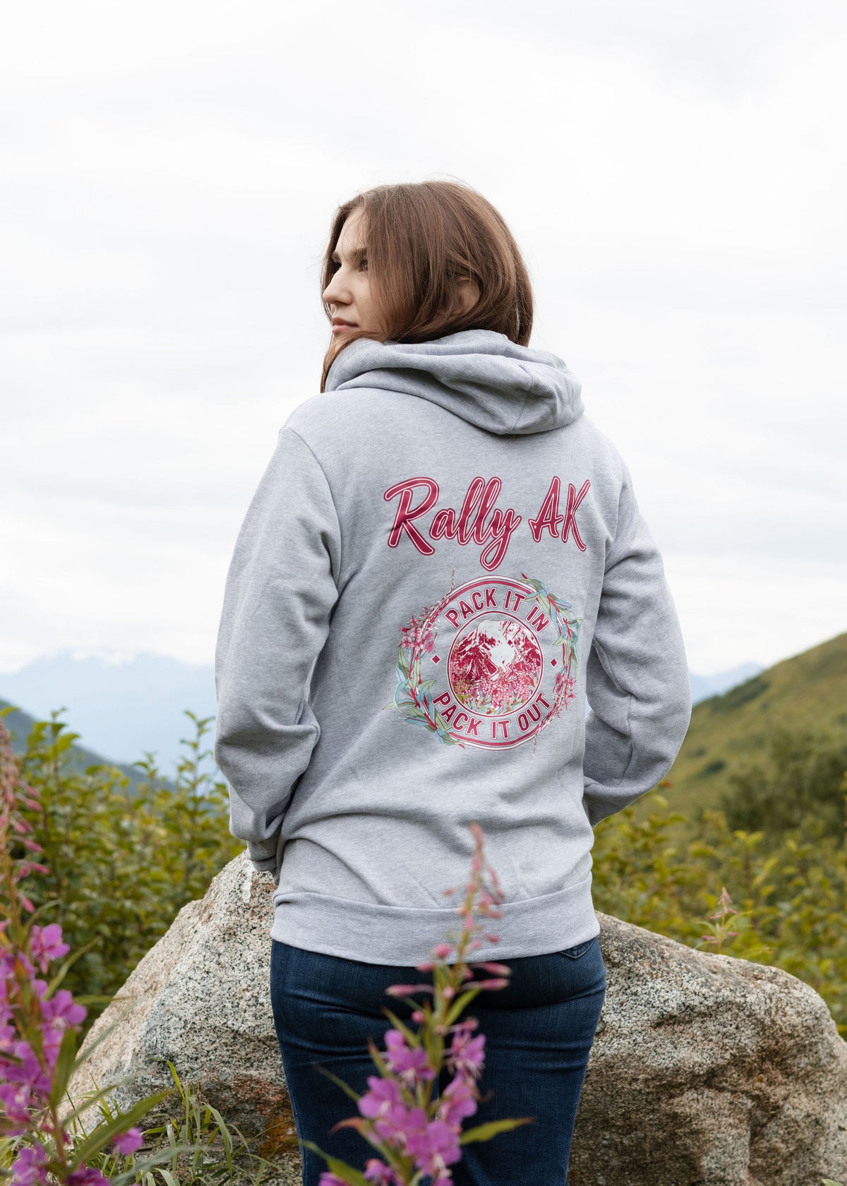 Mount Blackburn Fireweed Pack It In Pack It Out Zip