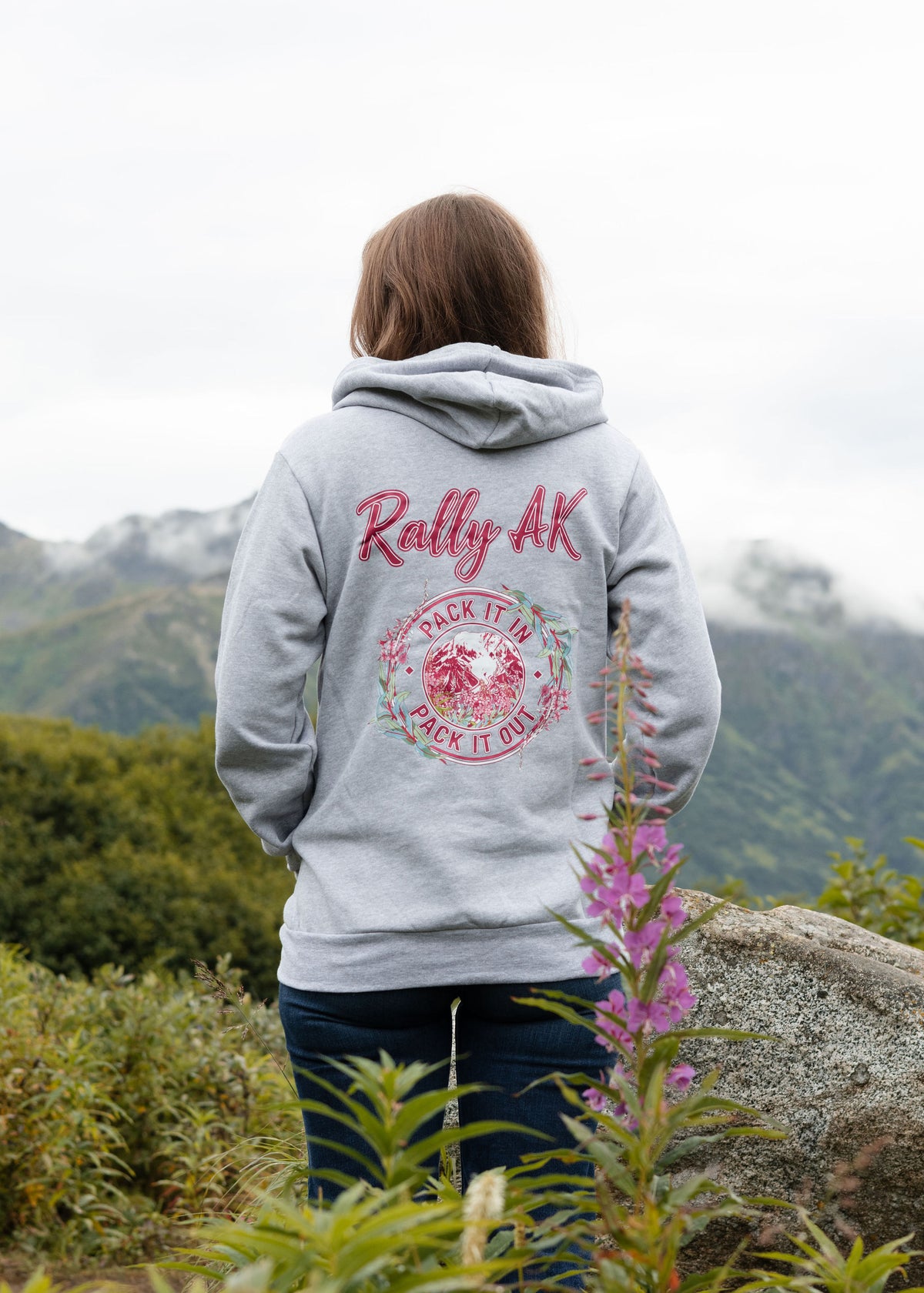 Mount Blackburn Fireweed Pack It In Pack It Out Zip
